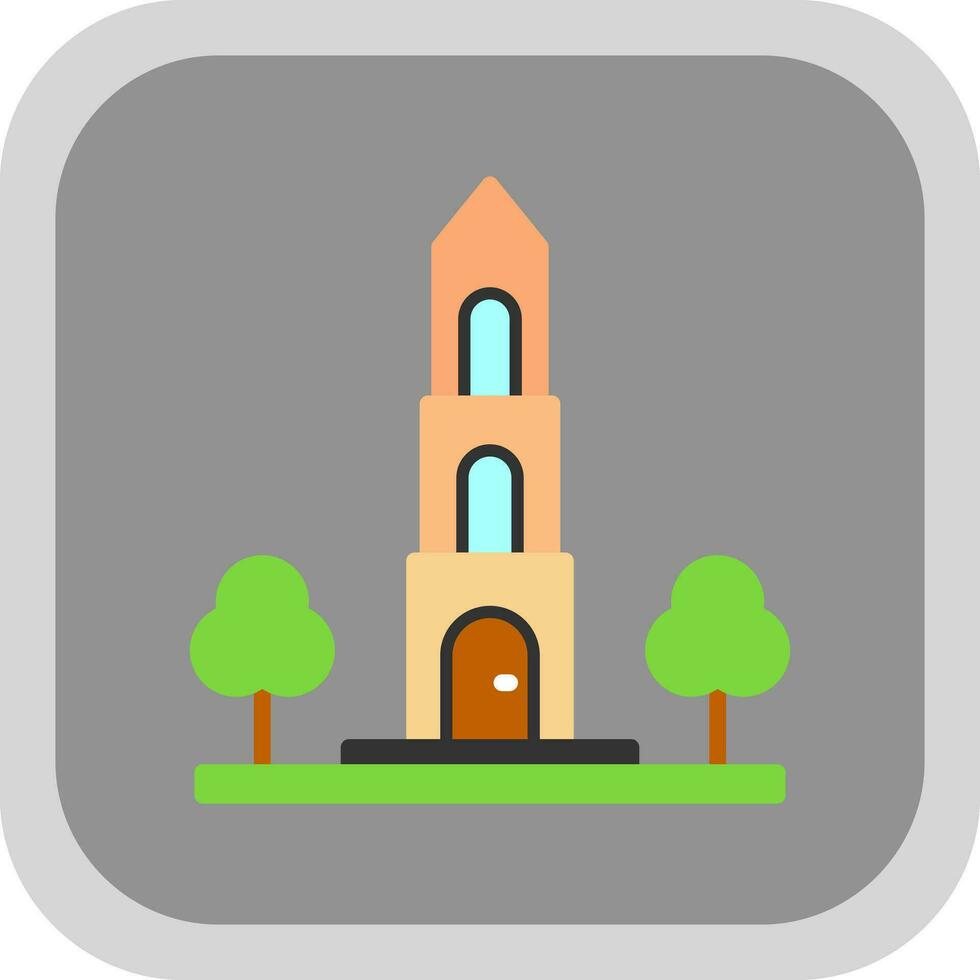 Dom tower Vector Icon Design