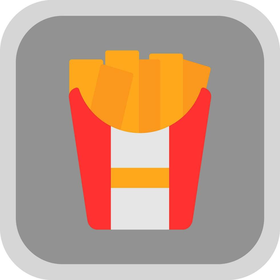 French fries Vector Icon Design