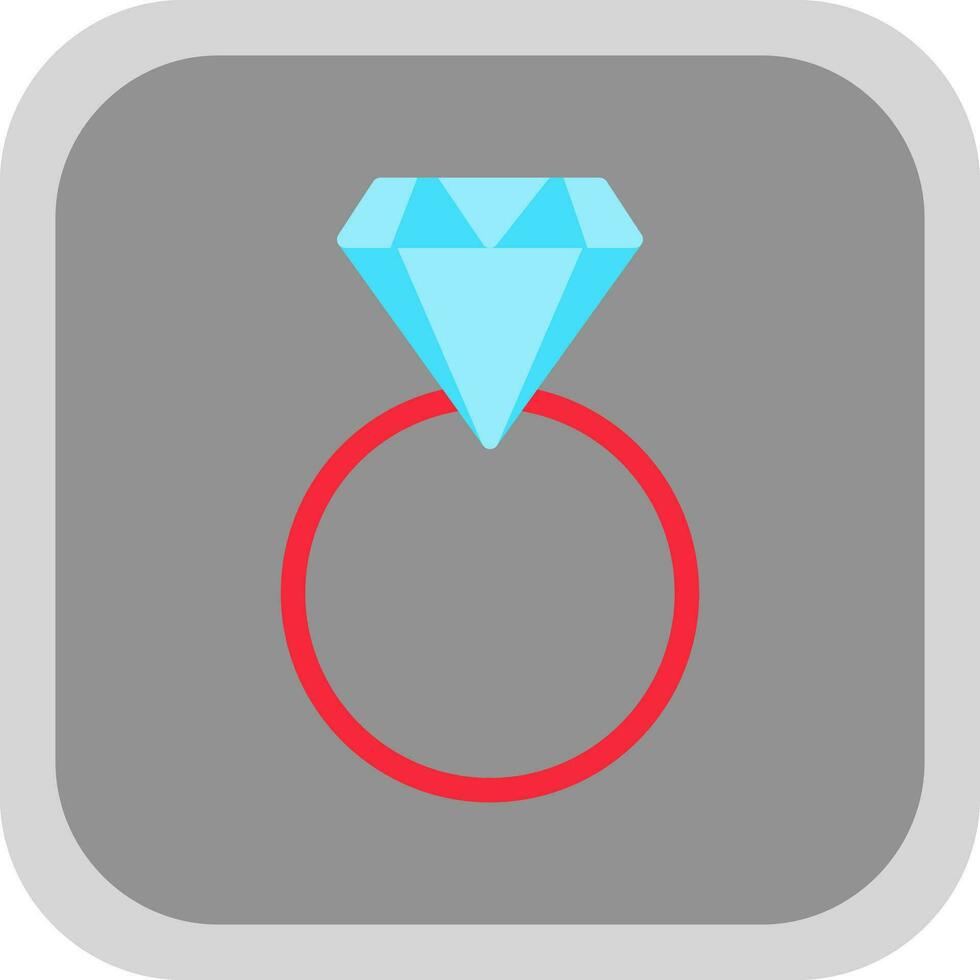 Diamond ring Vector Icon Design