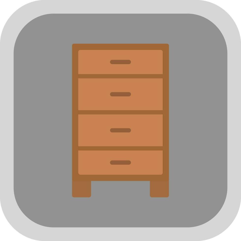 Chest of drawers Vector Icon Design