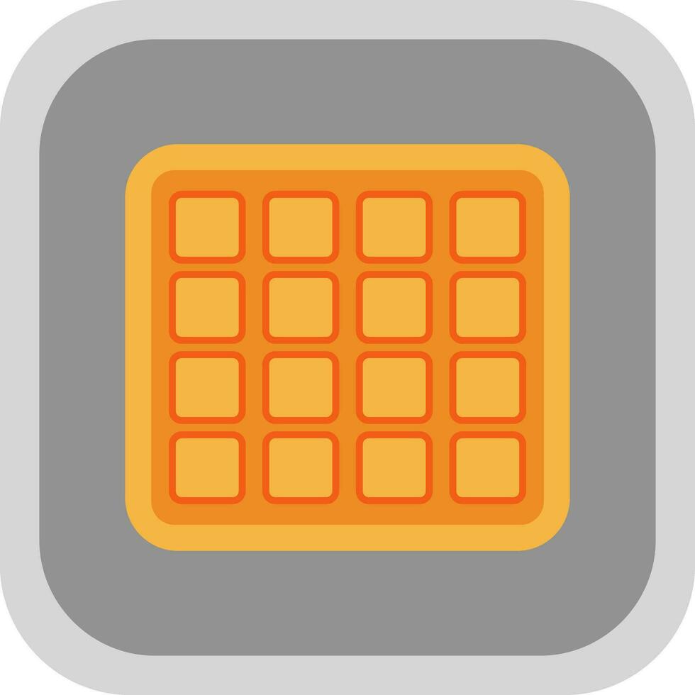 Waffle Vector Icon Design