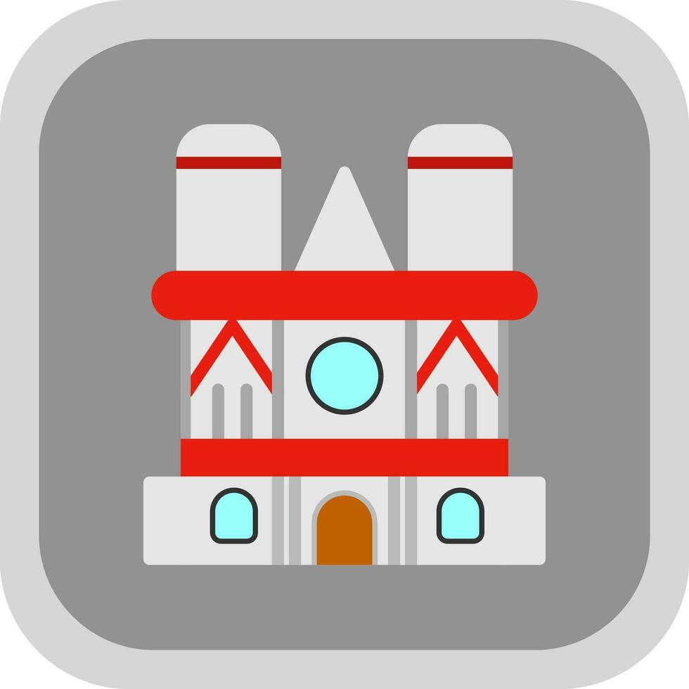 Notre dame Vector Icon Design