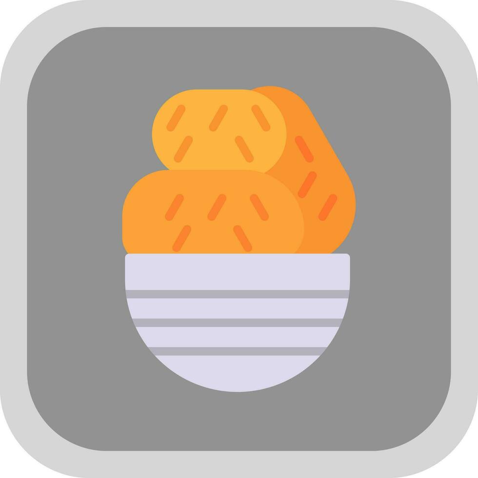 Croquette Vector Icon Design