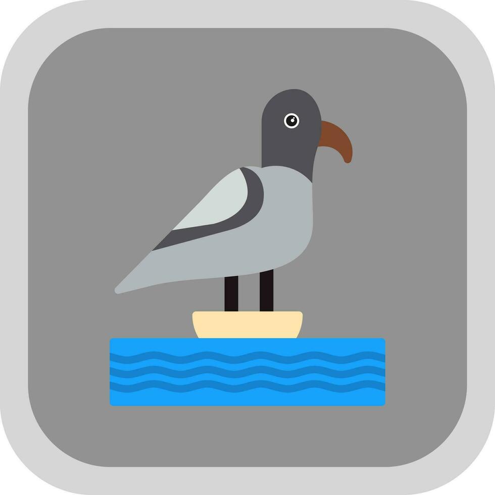 Seagull Vector Icon Design