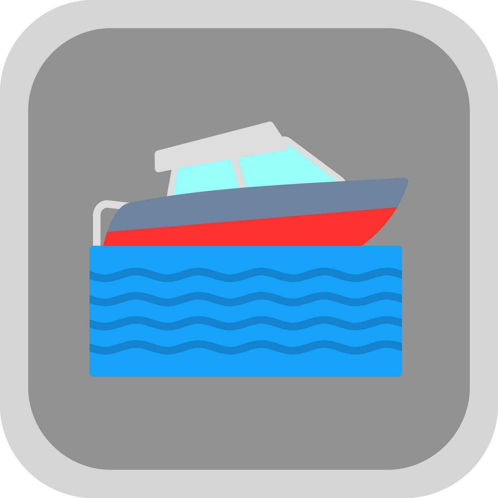 Speed boat Vector Icon Design