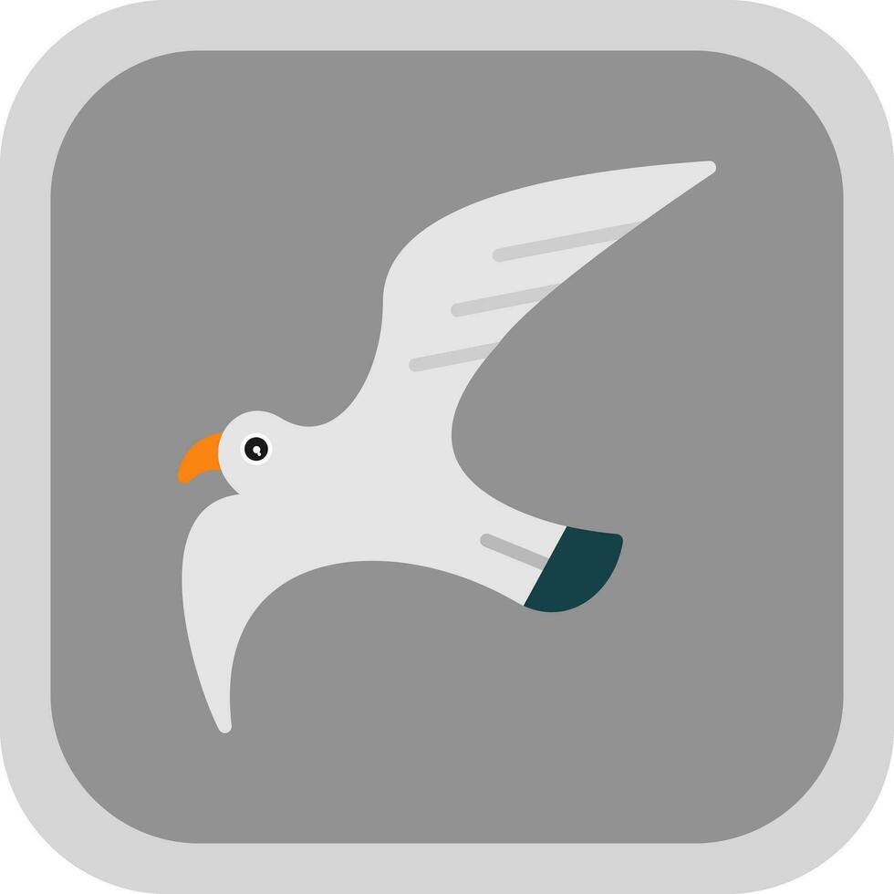 Seagull Vector Icon Design