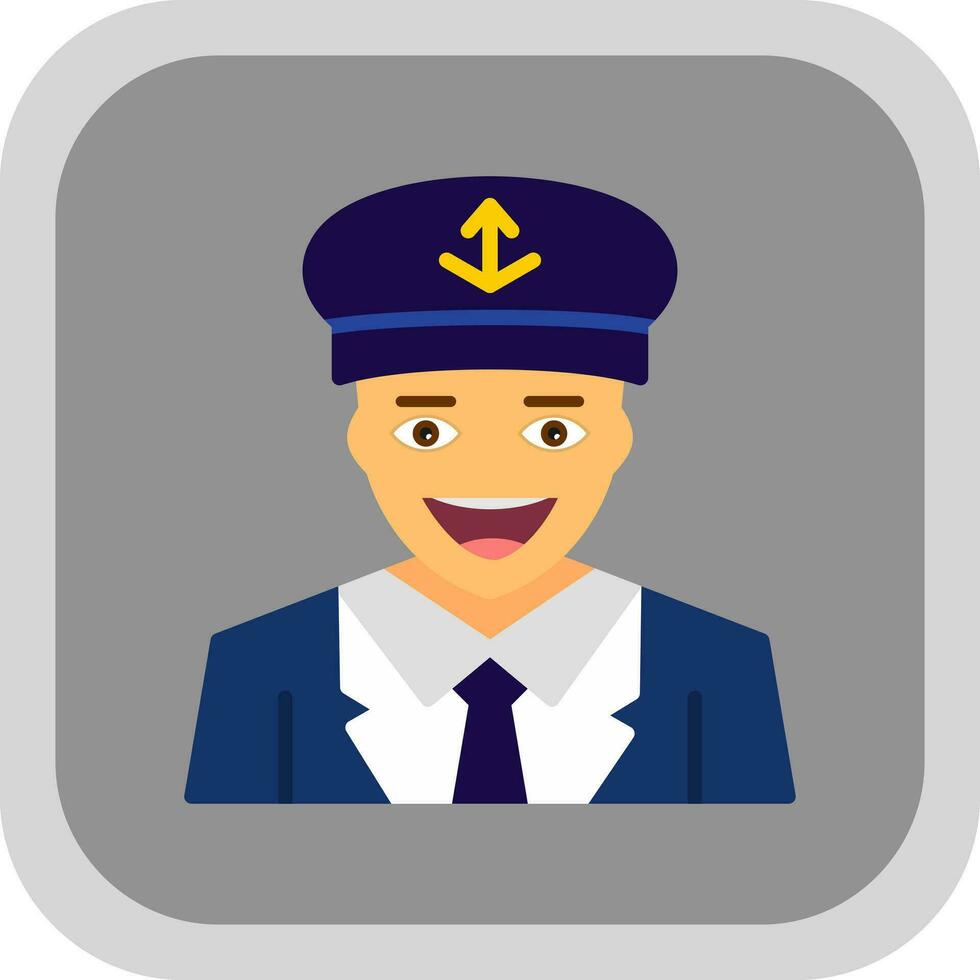 Captain Vector Icon Design