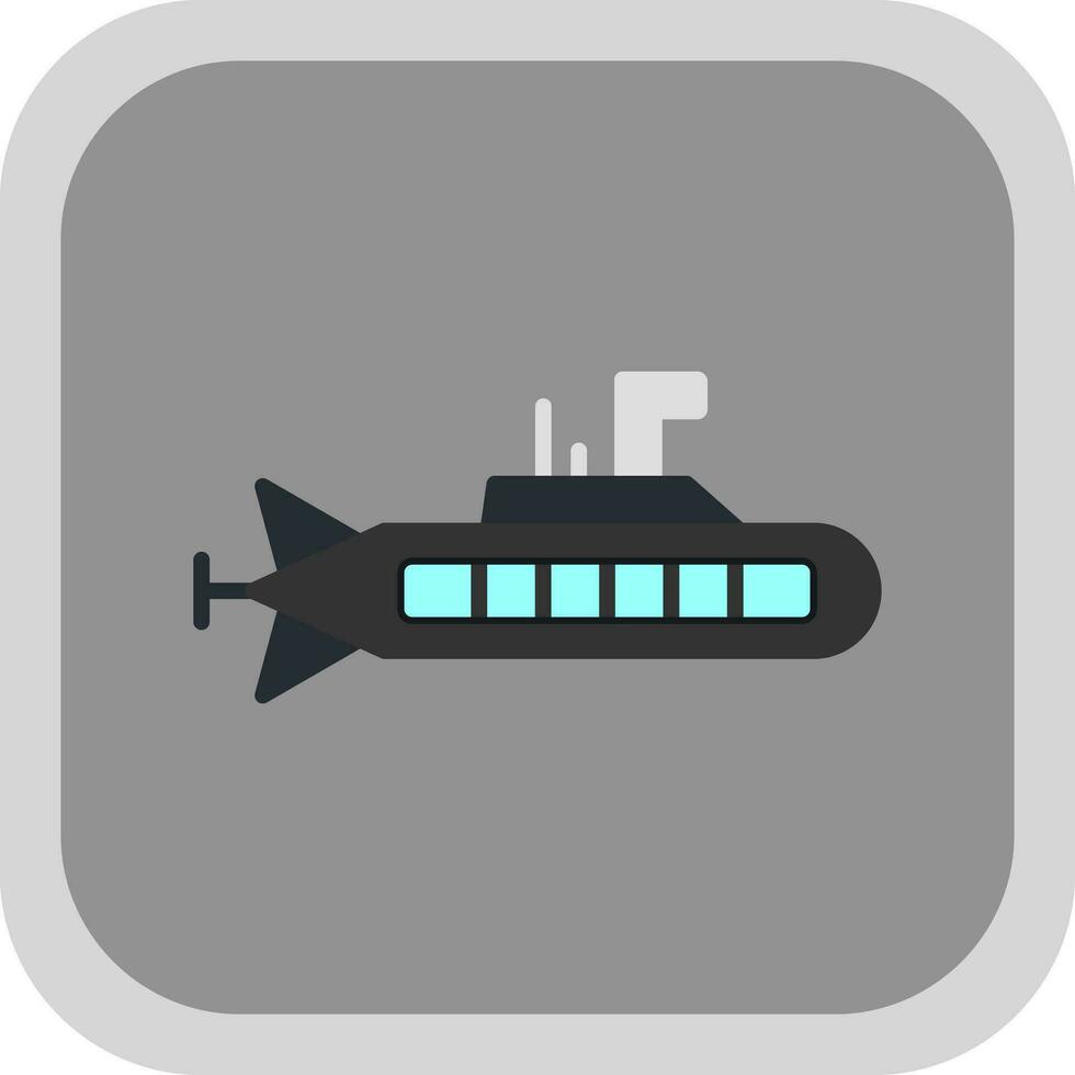 Submarine Vector Icon Design