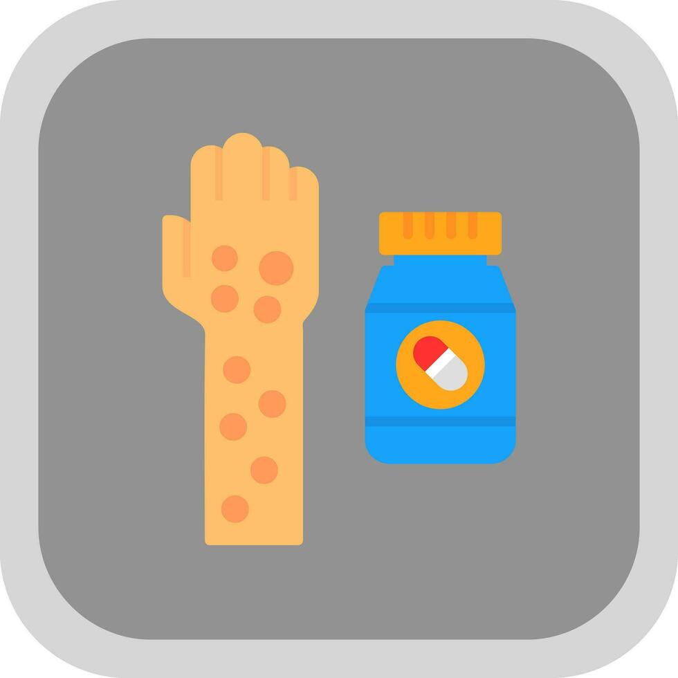 Drug allergy Vector Icon Design
