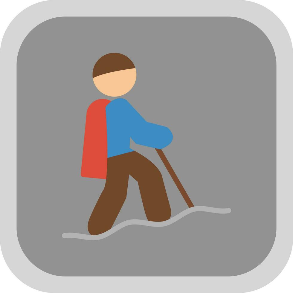 Hiking Vector Icon Design