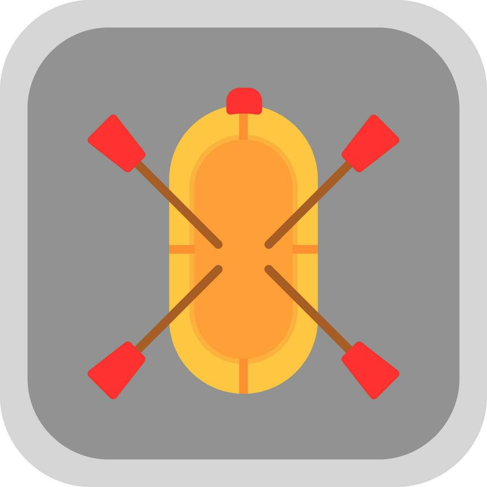 Rafting Vector Icon Design