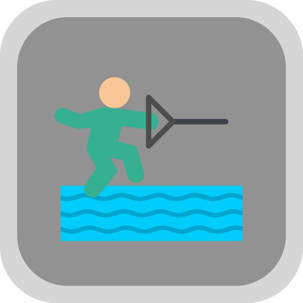 Water ski Vector Icon Design