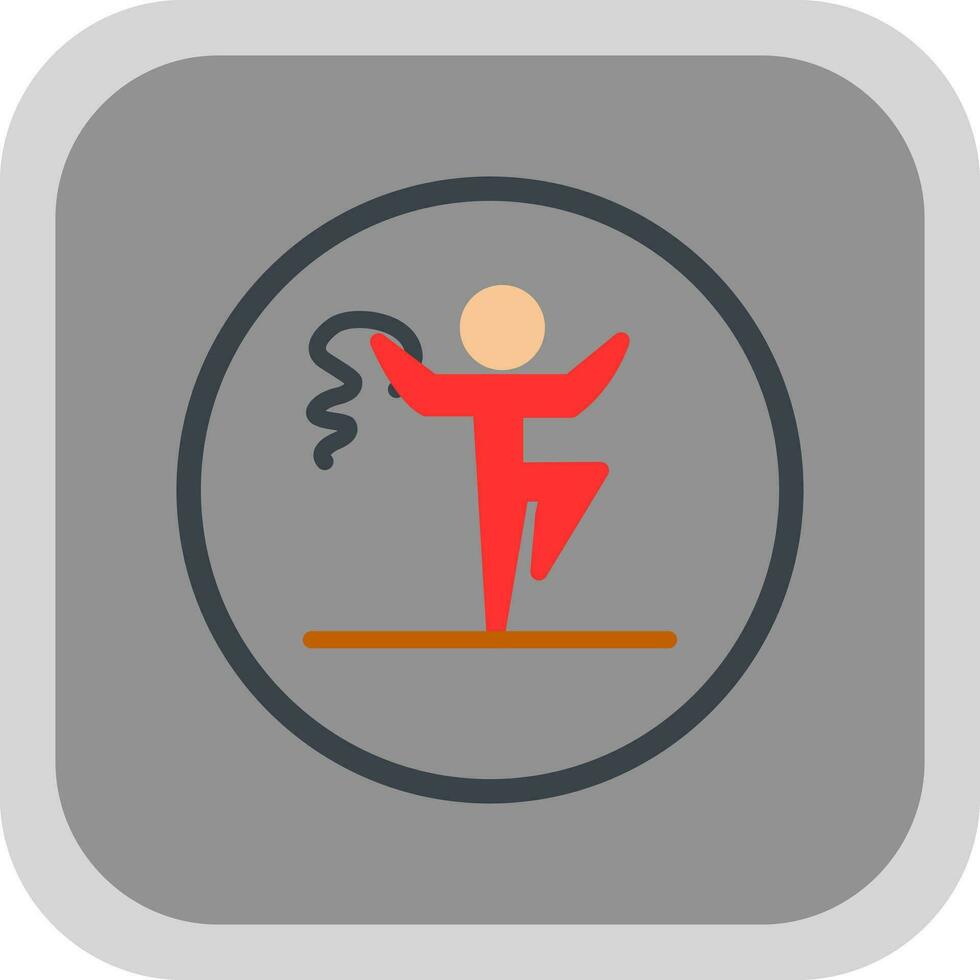 Rythmic gymnastics Vector Icon Design