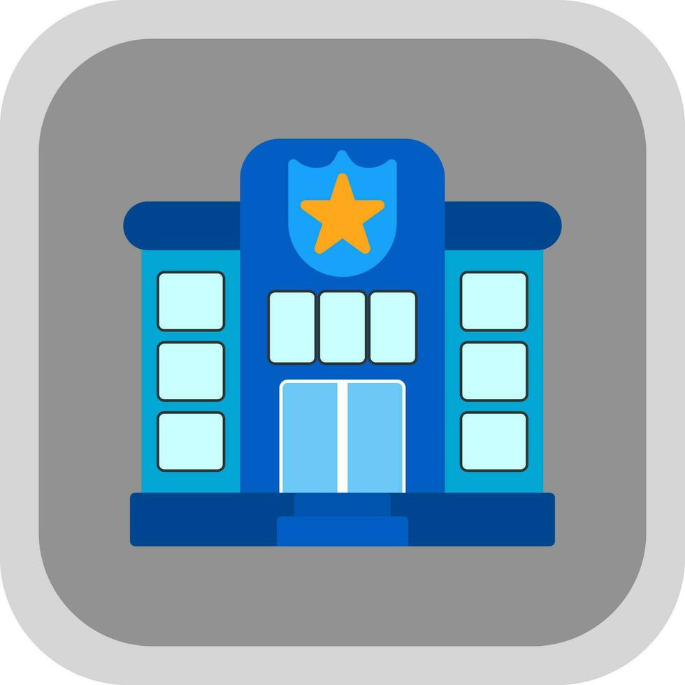 Police station Vector Icon Design