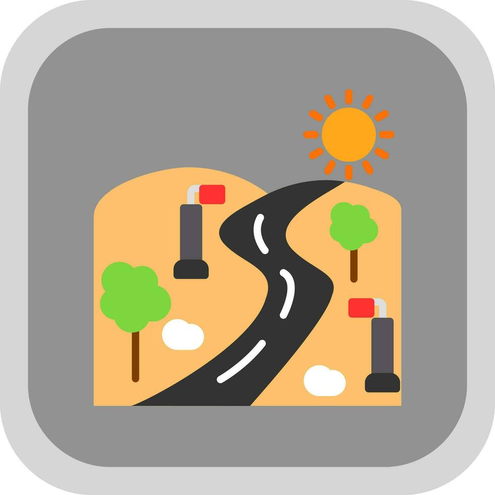 Street light Vector Icon Design