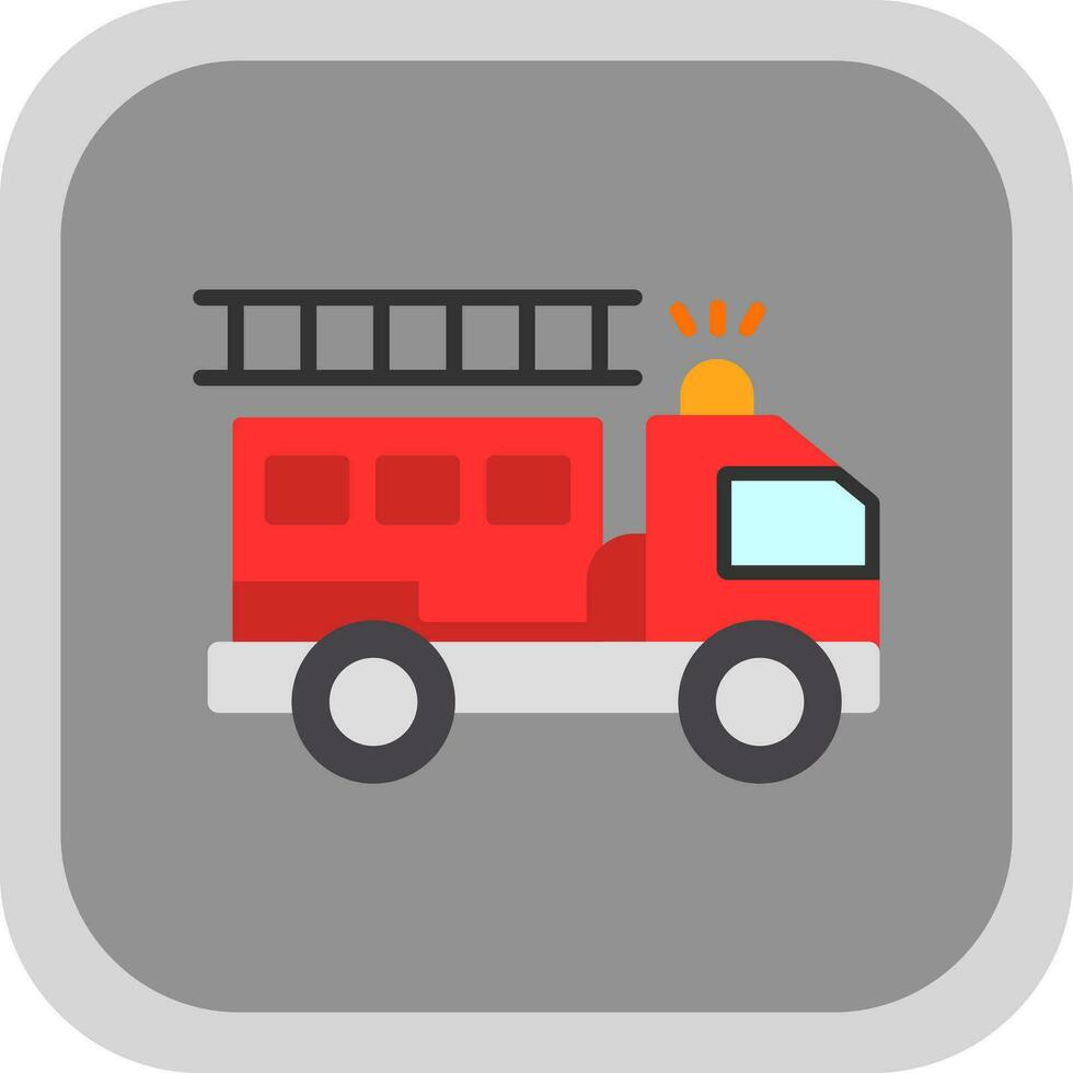 Firetruck Vector Icon Design