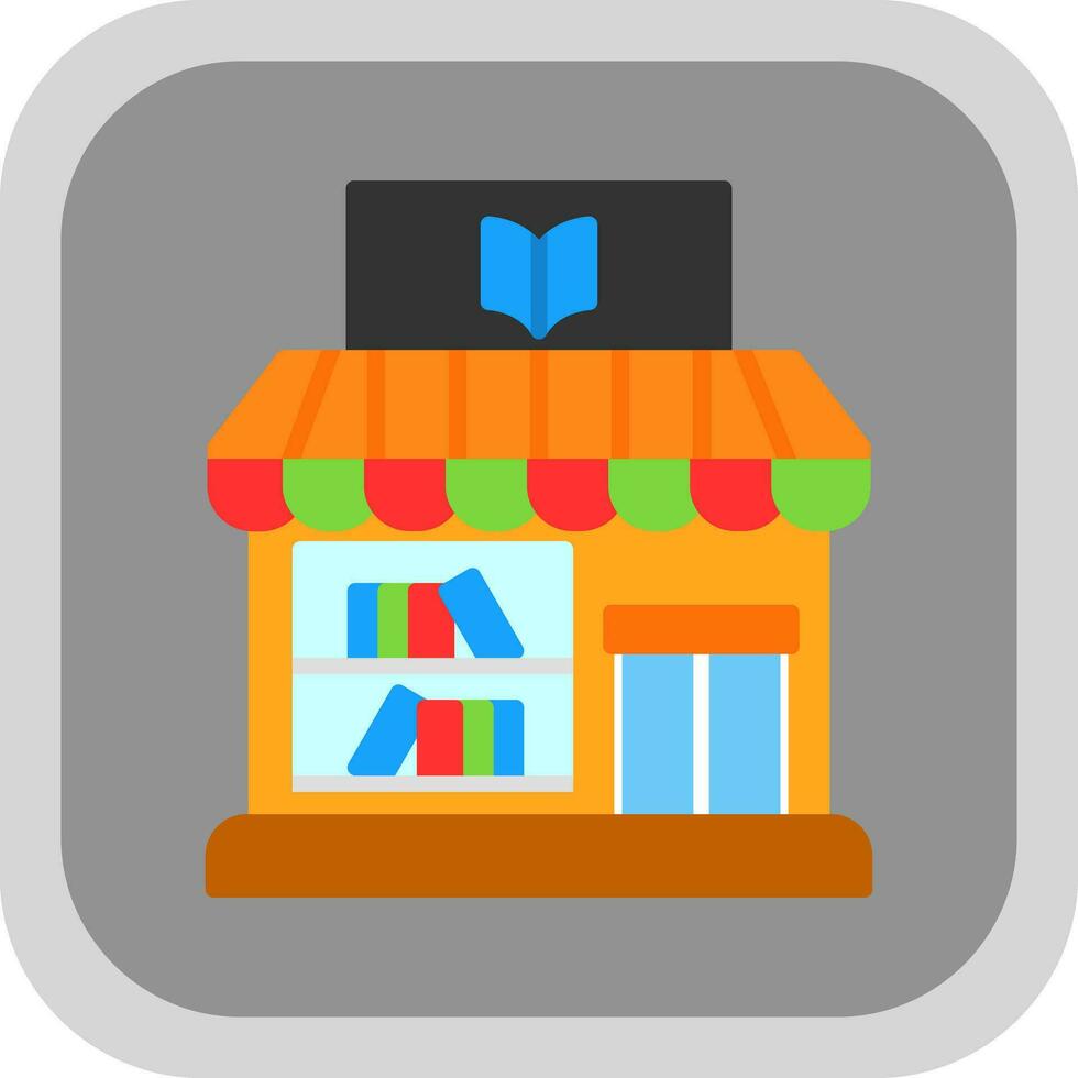 diseño de icono de vector de tienda de libros