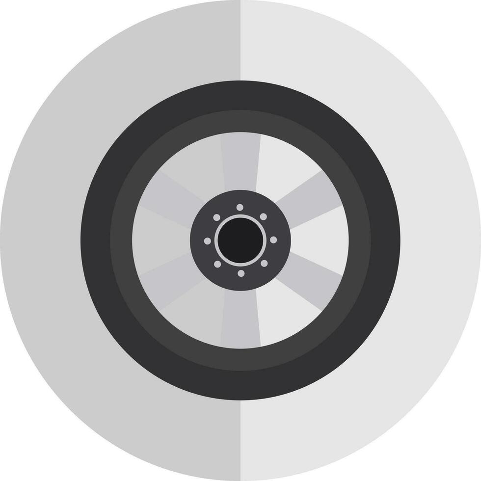 Alloy wheel Vector Icon Design