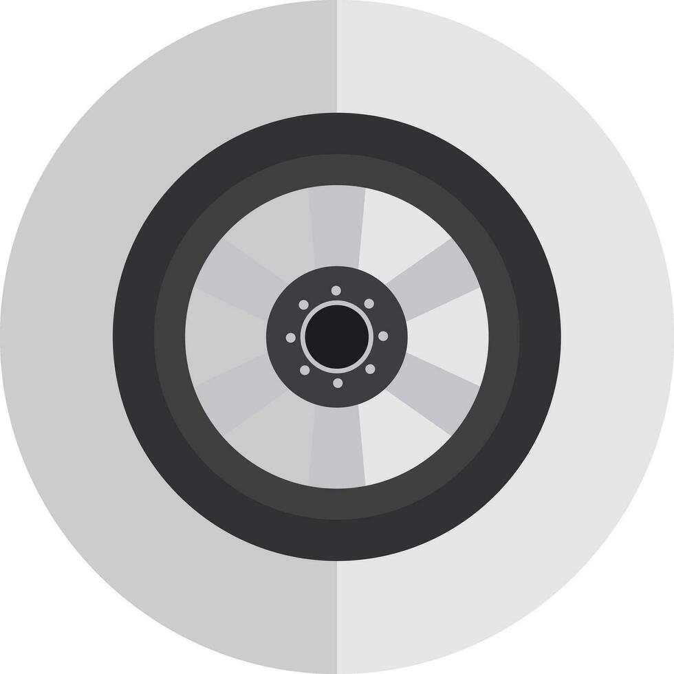 Alloy wheel Vector Icon Design