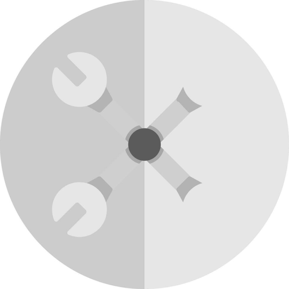 Cross wrench Vector Icon Design