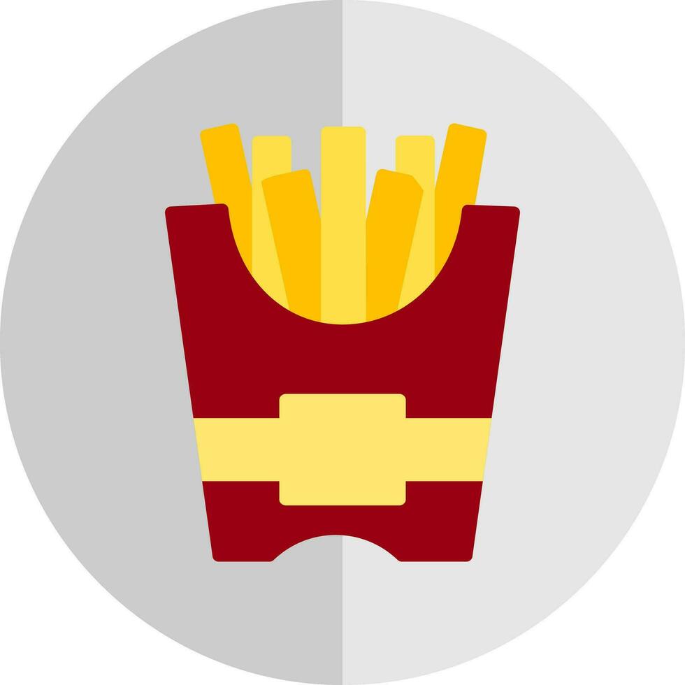 patatas fritas vector icono diseño