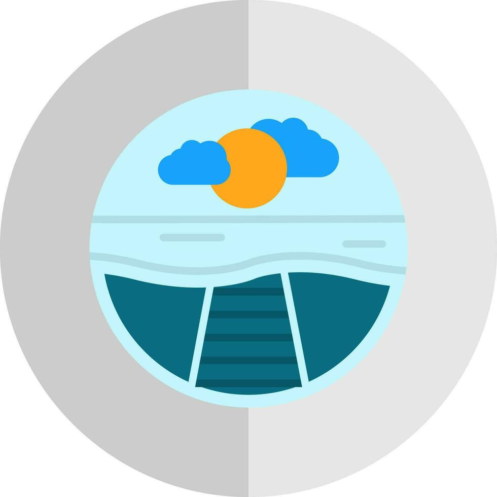 Pier Vector Icon Design