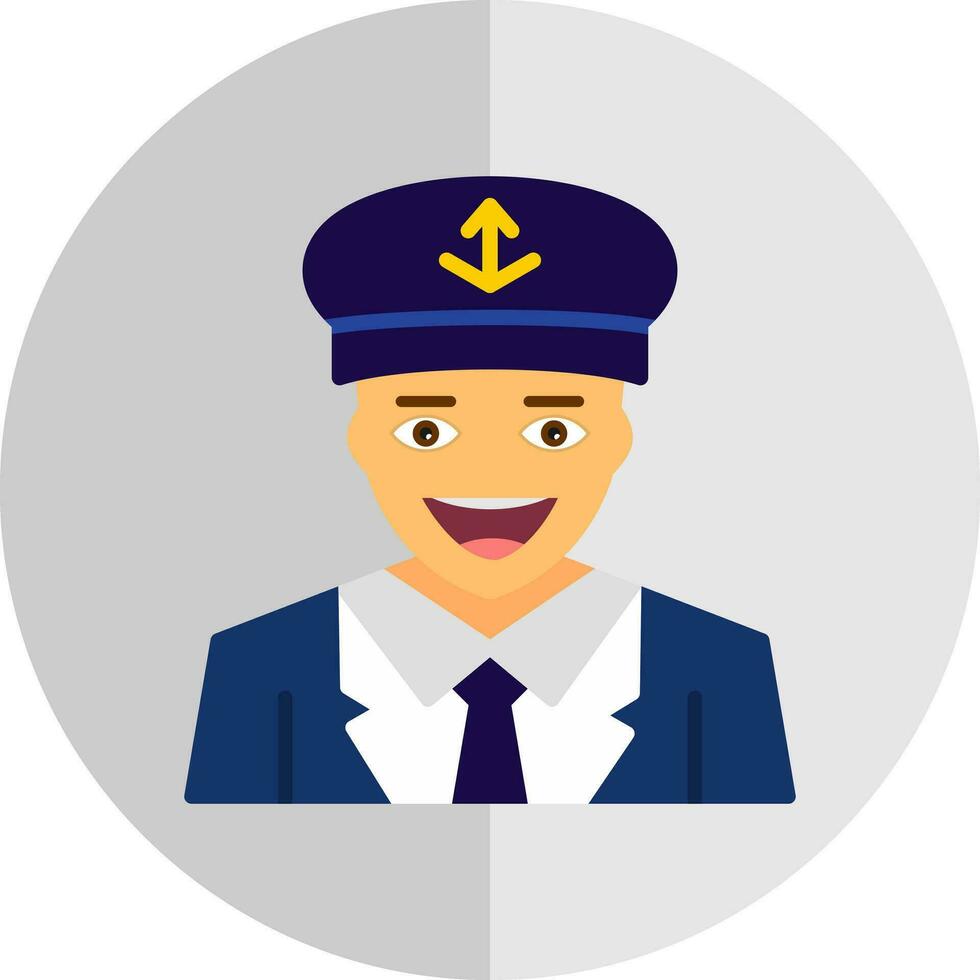 Captain Vector Icon Design