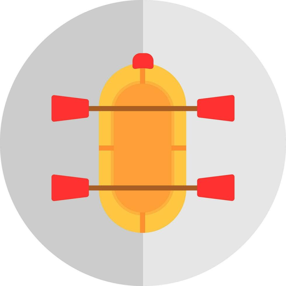 Rafting Vector Icon Design