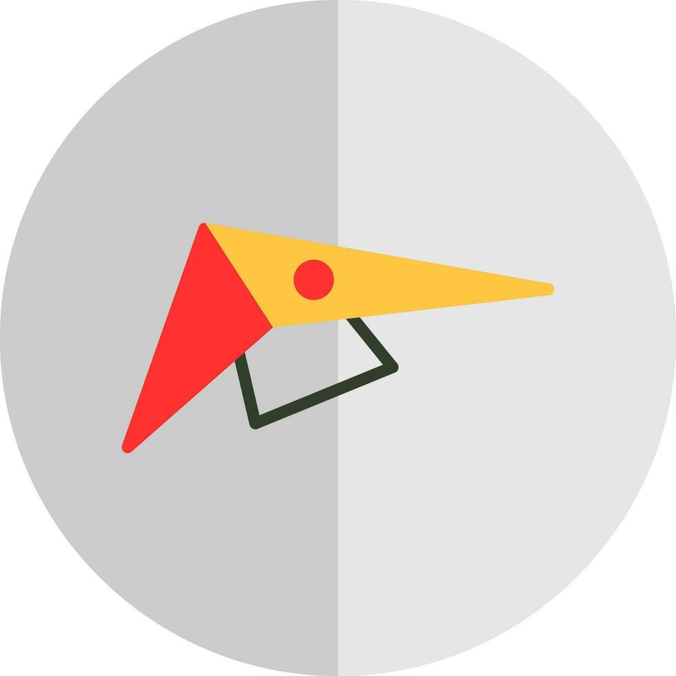 Hang gliding Vector Icon Design