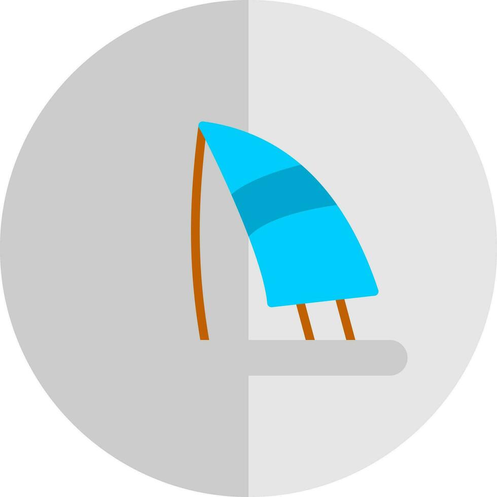 diseño de icono de vector de windsurf