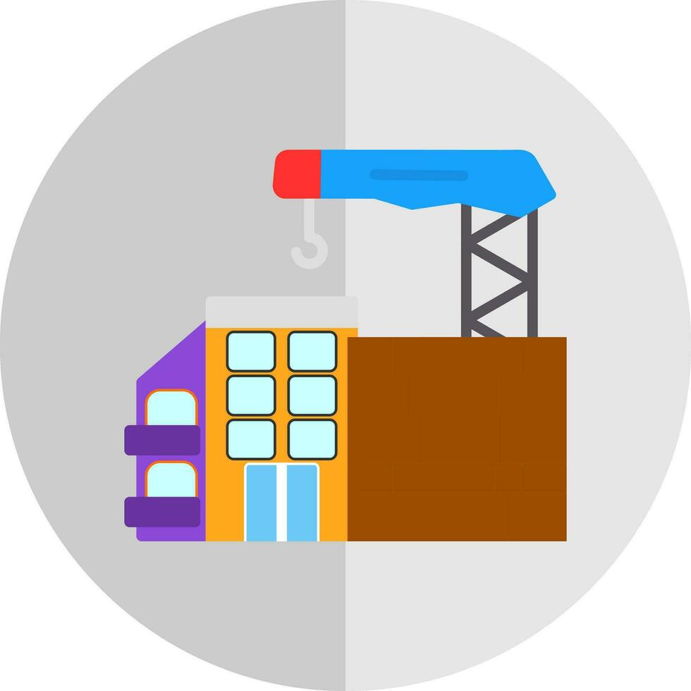 Construction site Vector Icon Design