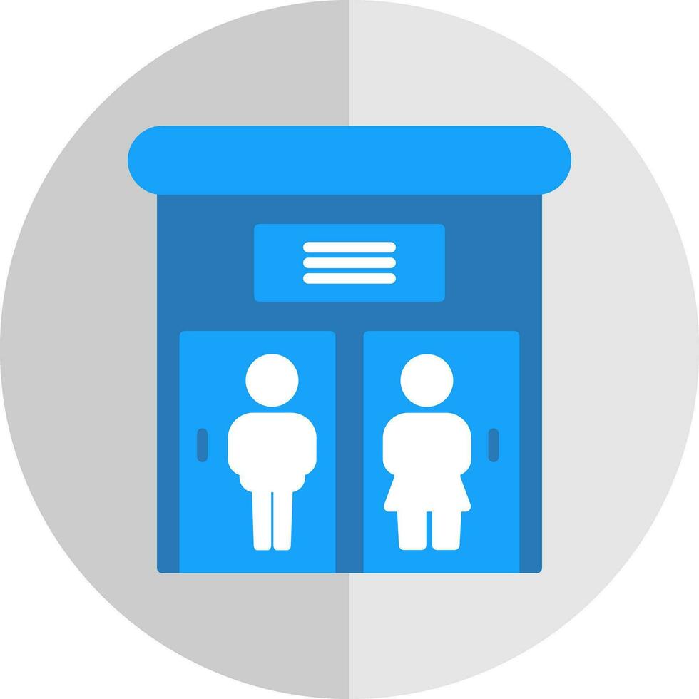 Public toilet Vector Icon Design