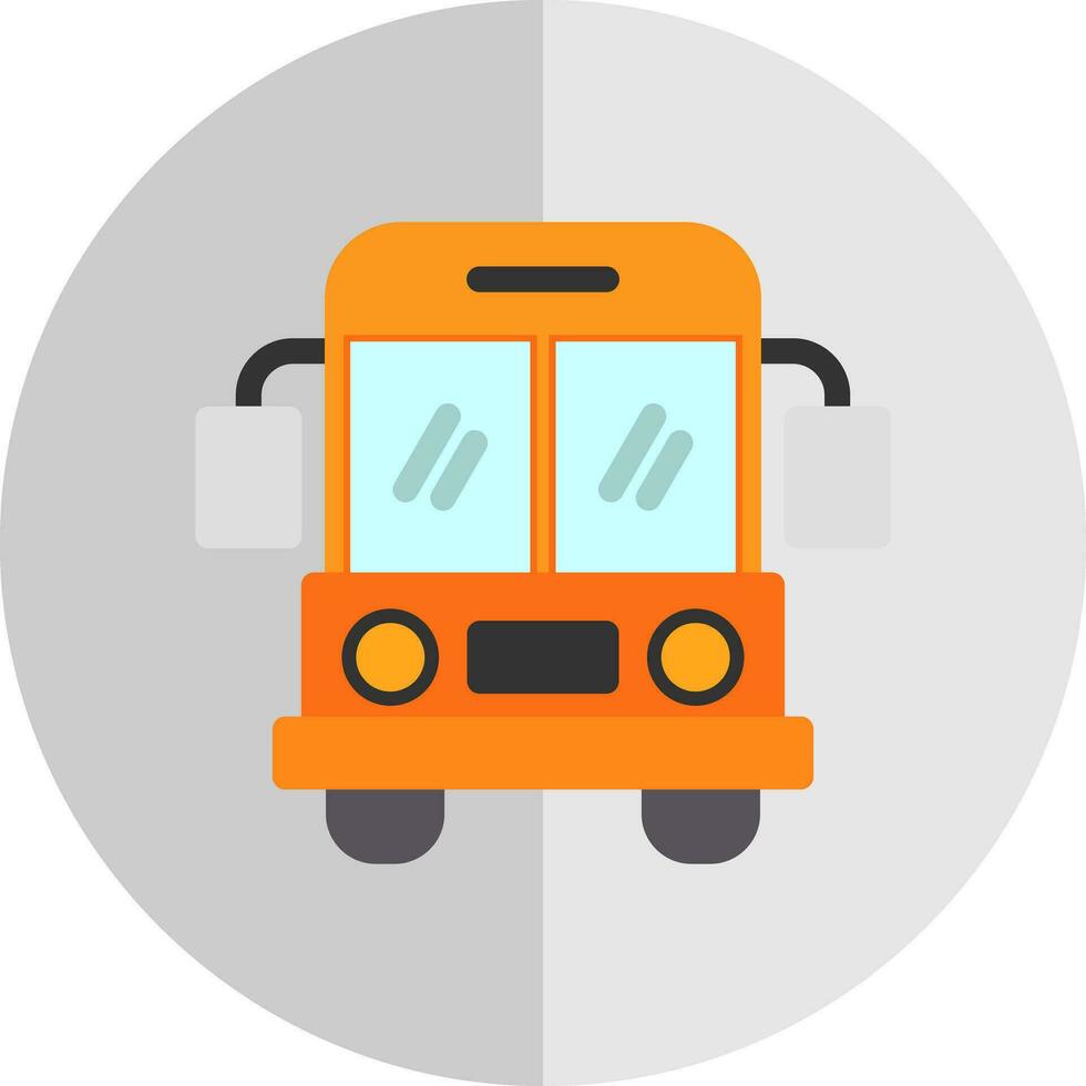 School bus Vector Icon Design