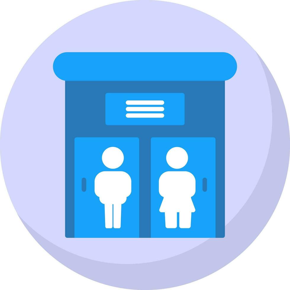 Public toilet Vector Icon Design