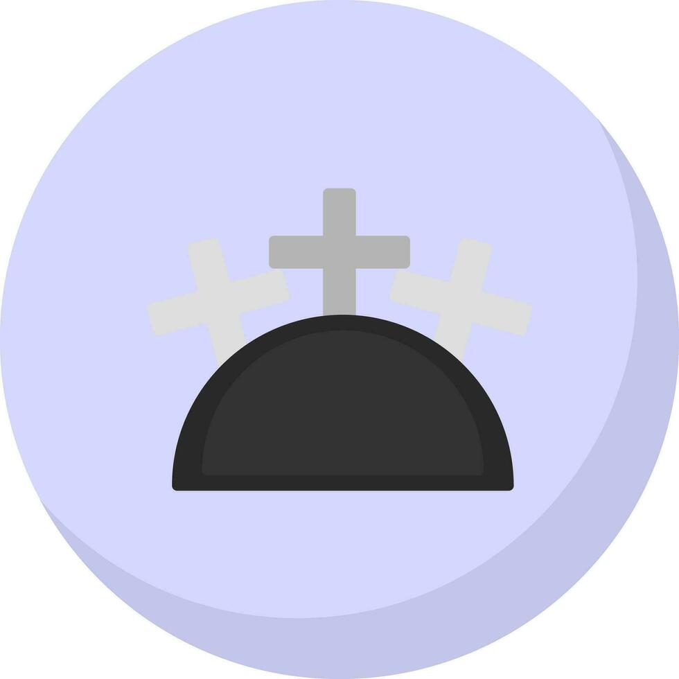 Cemetery Vector Icon Design