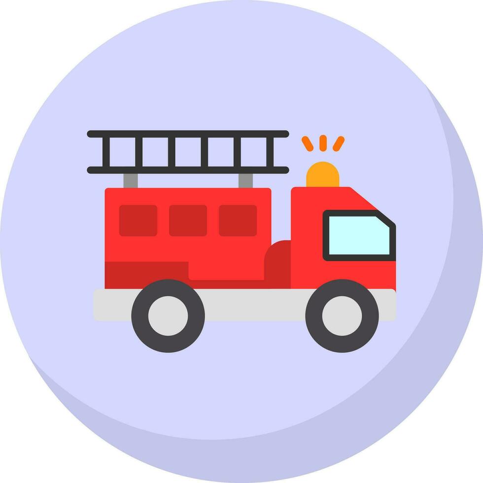 Firetruck Vector Icon Design