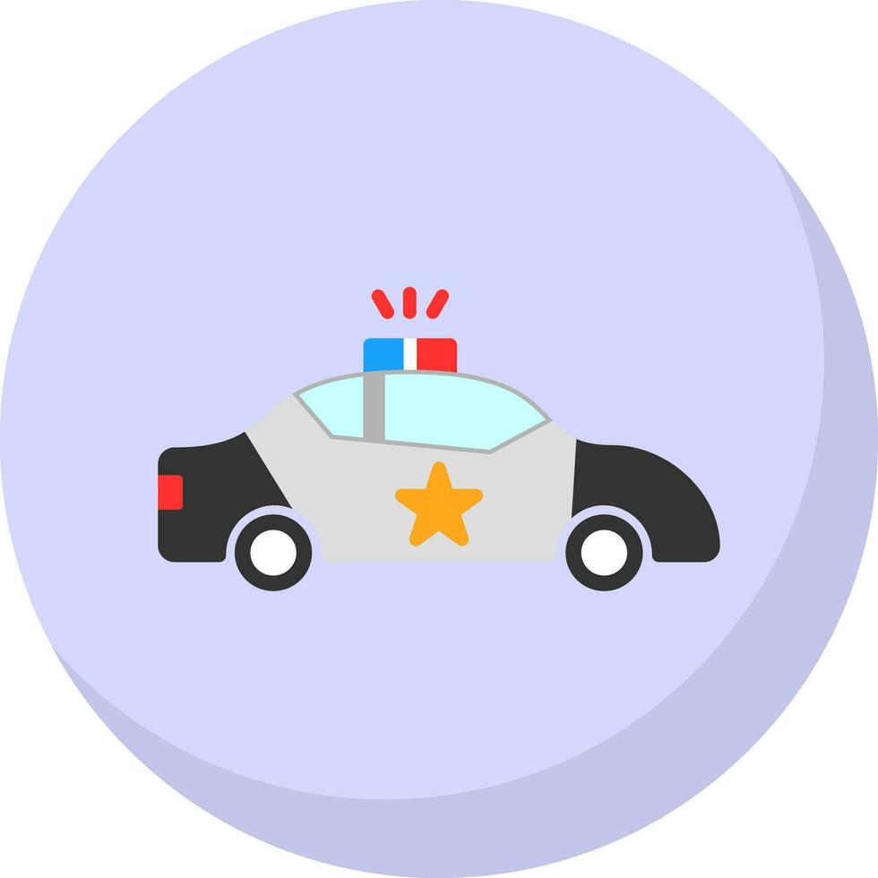 diseño de icono de vector de coche de policía