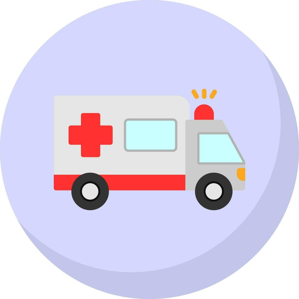 Ambulance Vector Icon Design