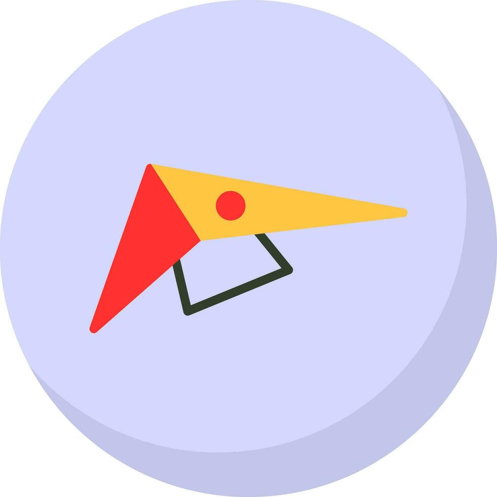 Hang gliding Vector Icon Design