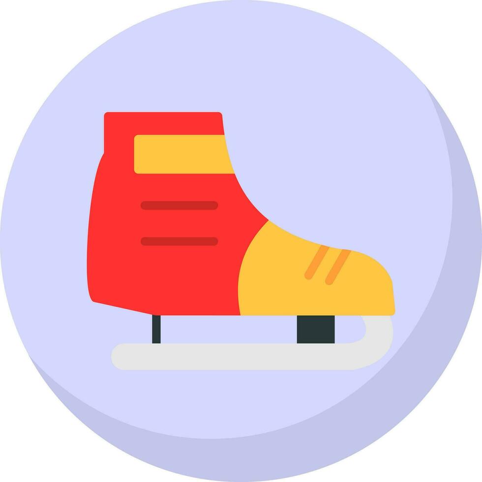 Ice skating Vector Icon Design