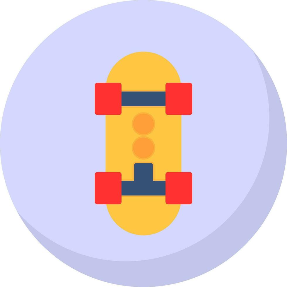 Skateboard Vector Icon Design