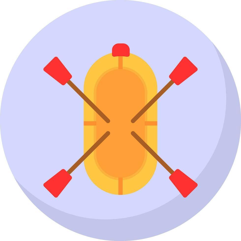 Rafting Vector Icon Design