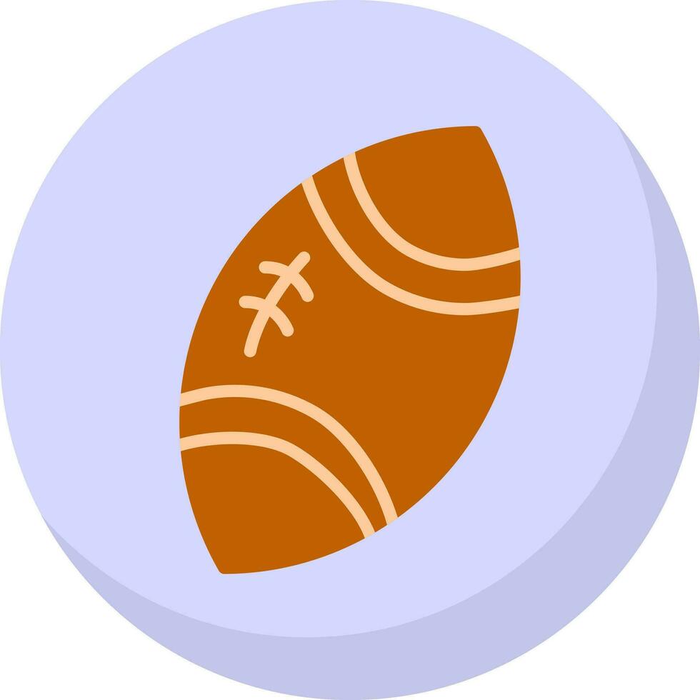 Rugby ball Vector Icon Design