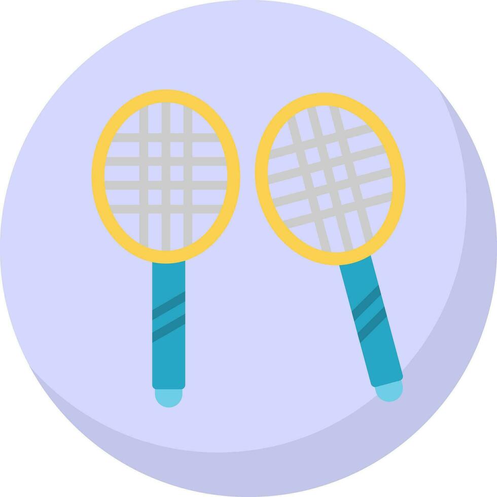 Badminton Vector Icon Design