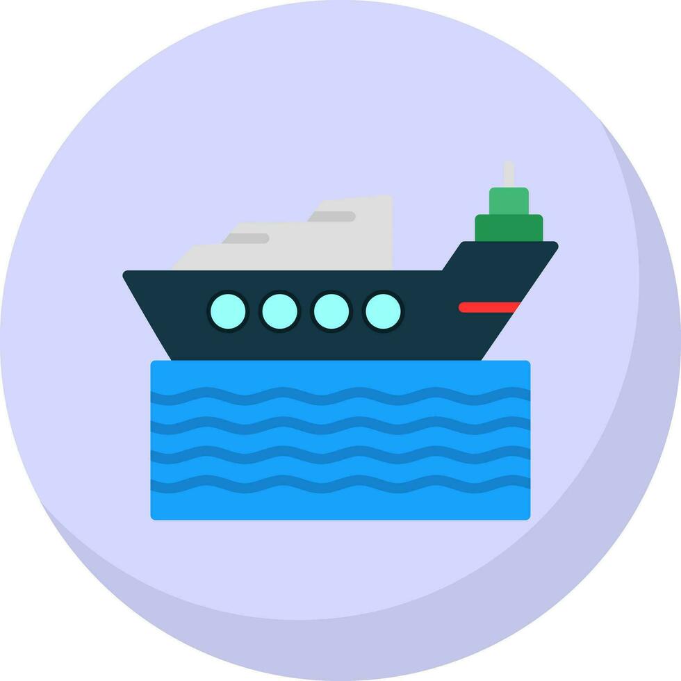 Ship Vector Icon Design