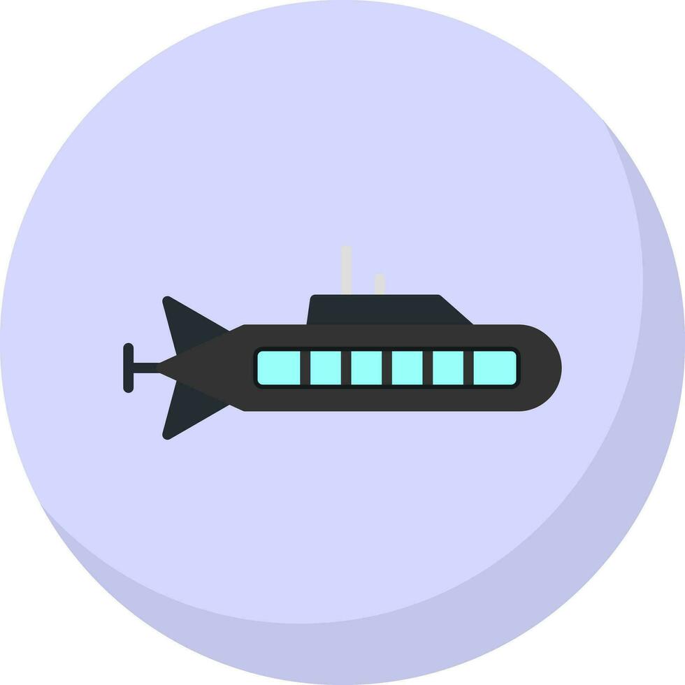 Submarine Vector Icon Design