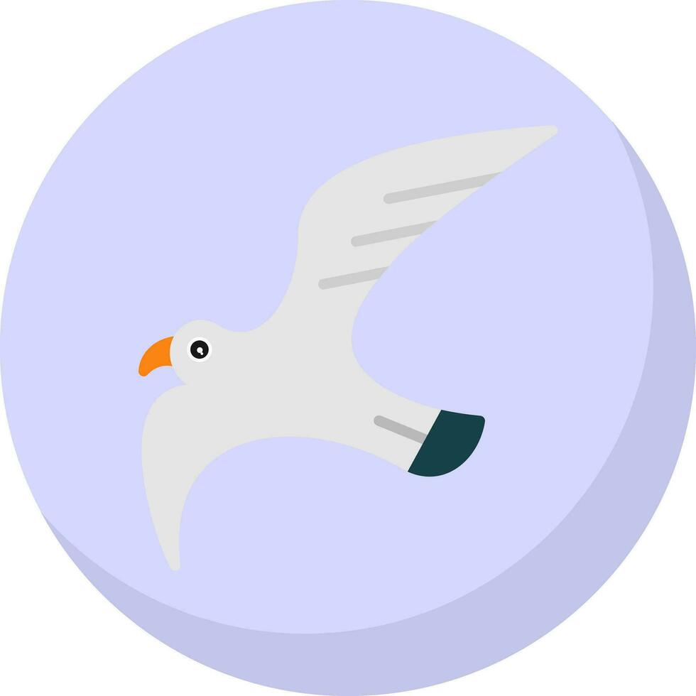 Seagull Vector Icon Design