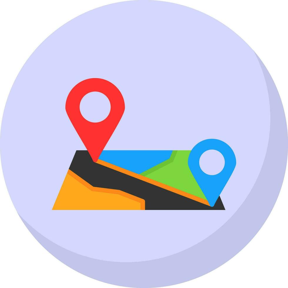diseño de icono de vector de mapa