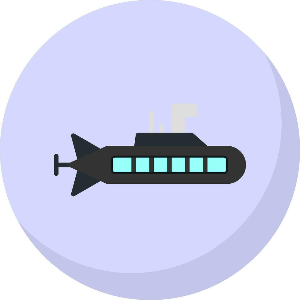 Submarine Vector Icon Design