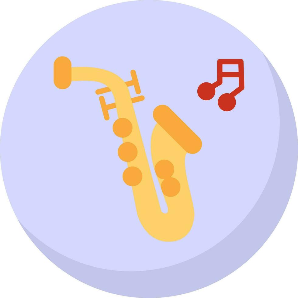 Saxophone Vector Icon Design